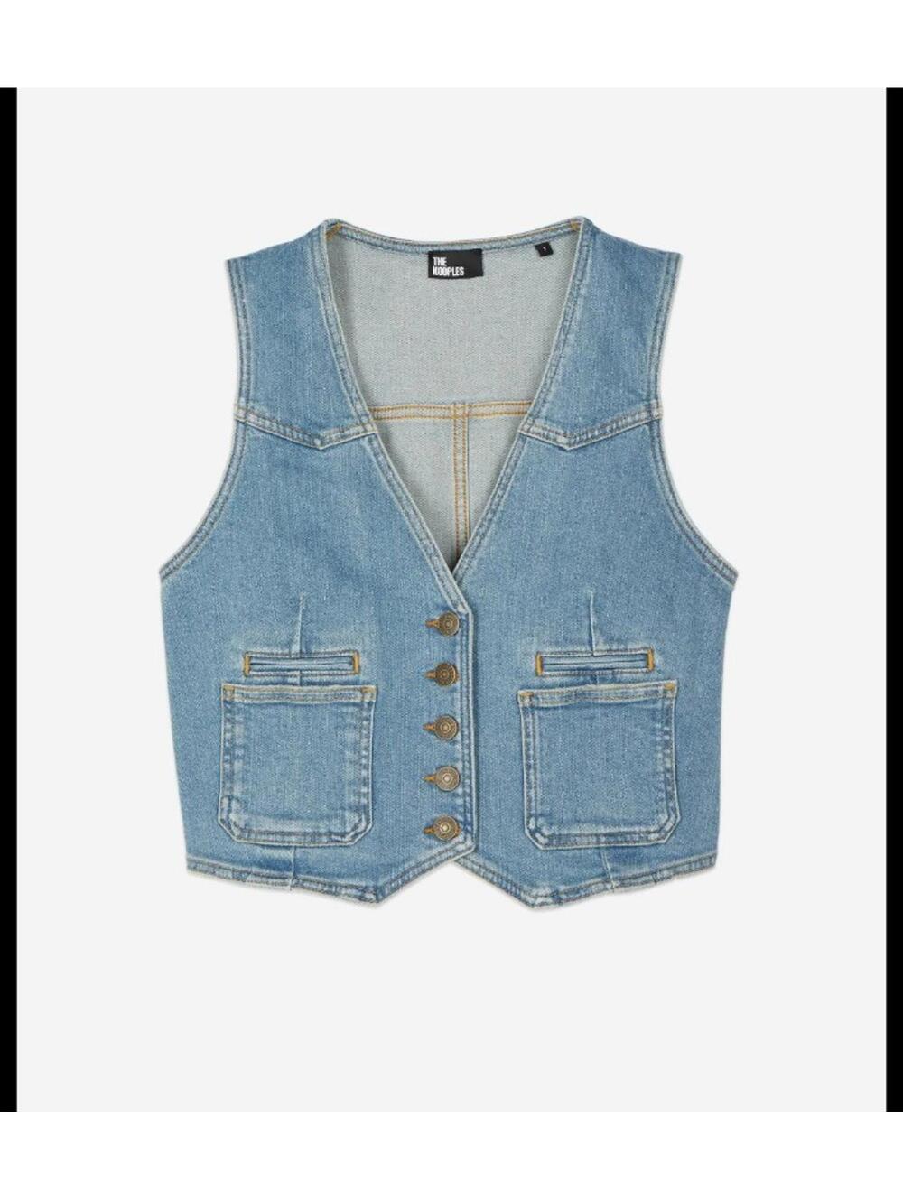 The Kooples Western Denim Vest